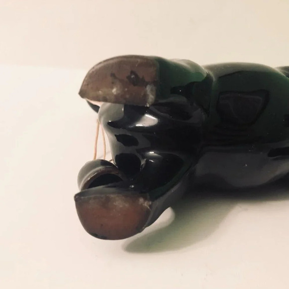 Vtg Redware Cow Sugar Bowl with Lid 5.5 Inch  Long Figurine - Picture 13 of 16